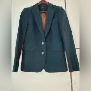 Massimo Dutti Dark Green Tailored Blazer